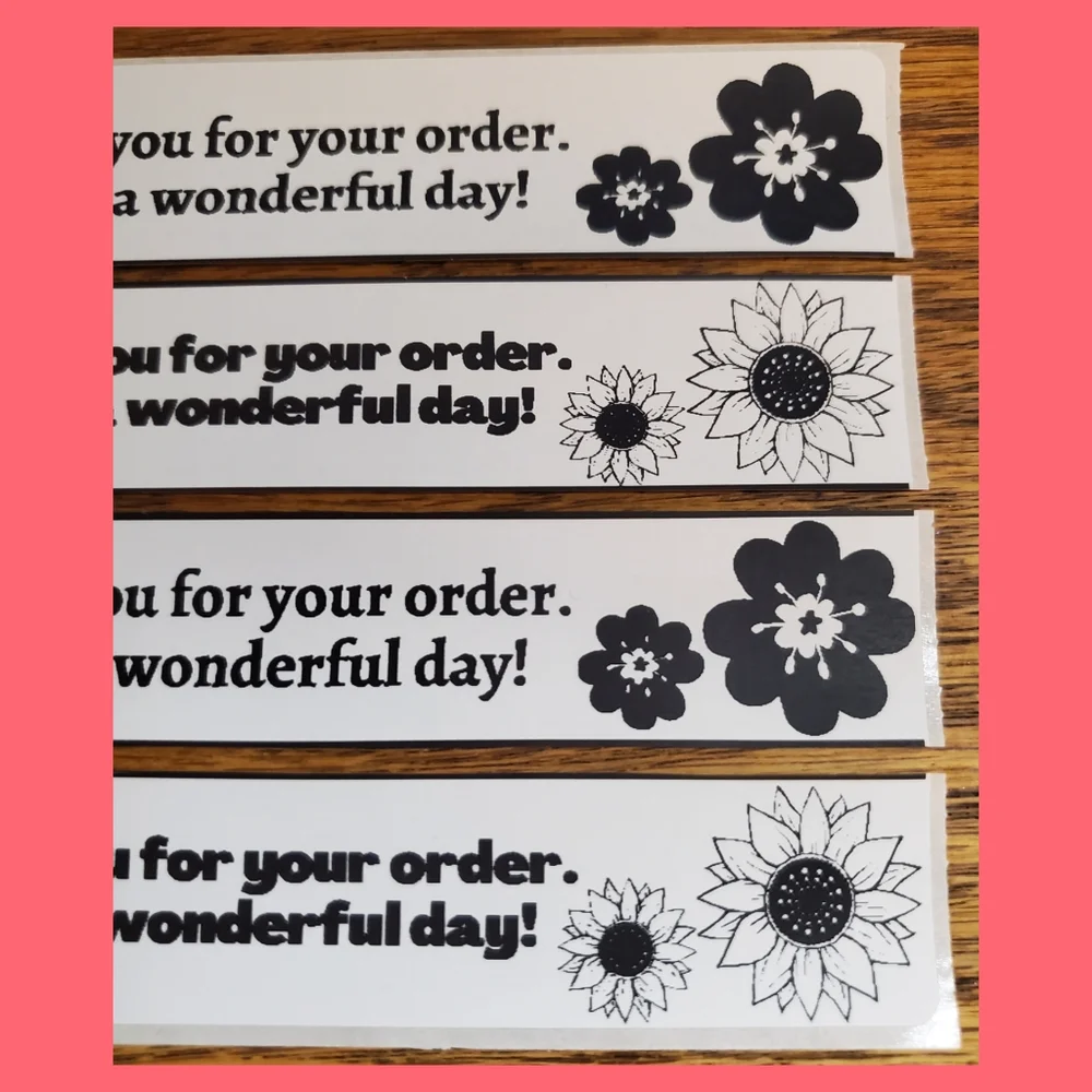 Business Labels | Thank You Stickers | Flowers | Sunflowers |